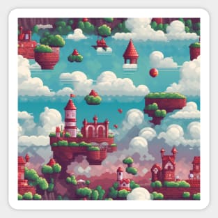 Pixel Art Repeating Pattern Sticker